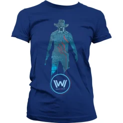 Westworld - Blue Circuit Cowboy Girly Tee