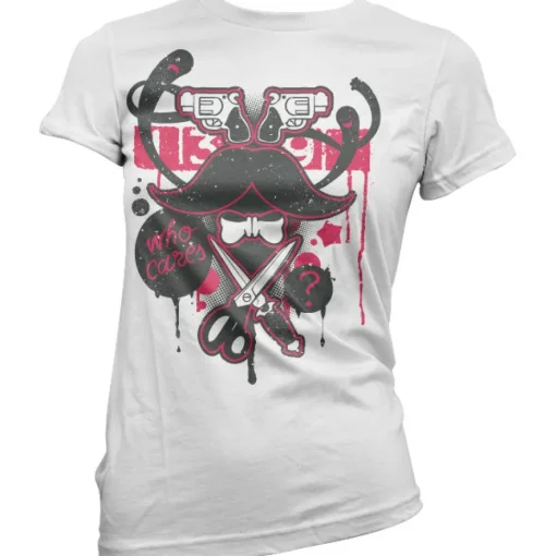Who Cares Girly T-Shirt