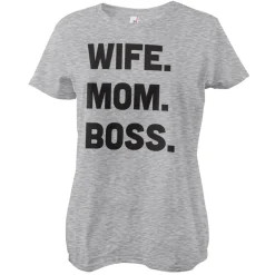 Wife - Mom - Boss Girly Tee