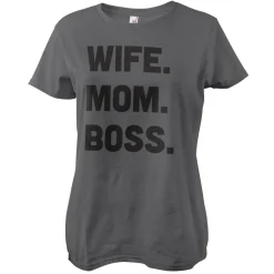 Wife - Mom - Boss Girly Tee
