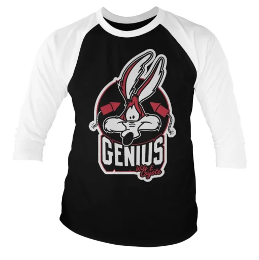 Wile E. Coyote - Genius Baseball 3/4 Sleeve Tee