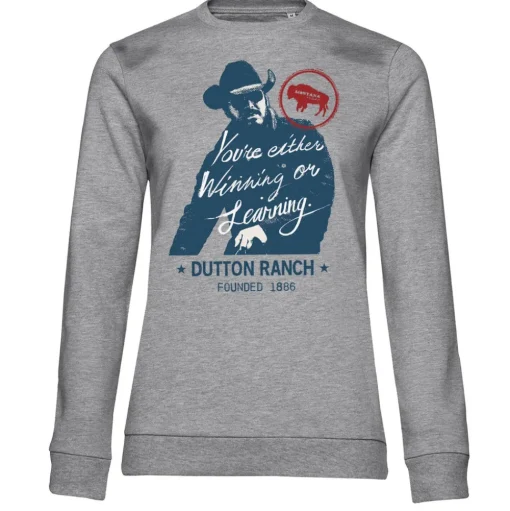 Winning Or Learning Girly Sweatshirt