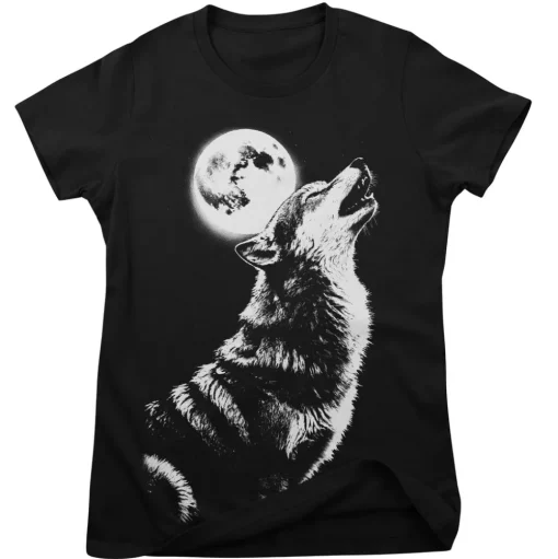 Wolf Howl Girly Tee