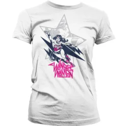 Wonder Woman Flying Girly Tee