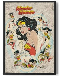 Wonder Woman Retro Poster