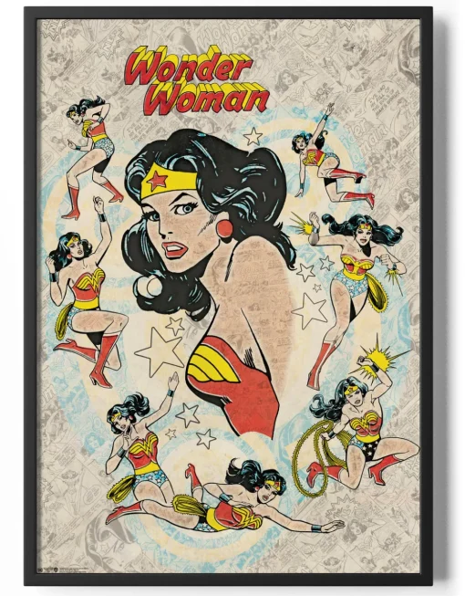 Wonder Woman Retro Poster