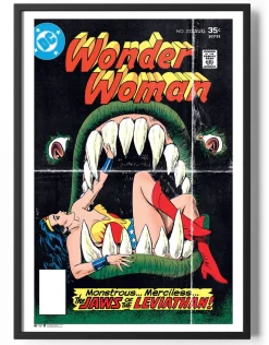 Wonder Woman Vintage Comic Book Cover Poster