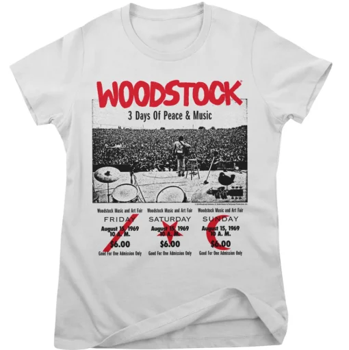 Woodstock - 3 Day Ticket Girly Tee