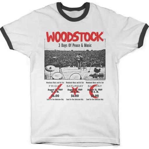 Woodstock - 3 Day Ticket Ringer Tee