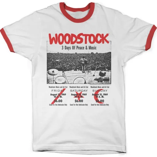 Woodstock - 3 Day Ticket Ringer Tee