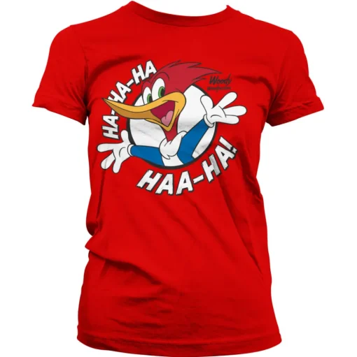 Woody Woodpecker HAHAHA Girly Tee