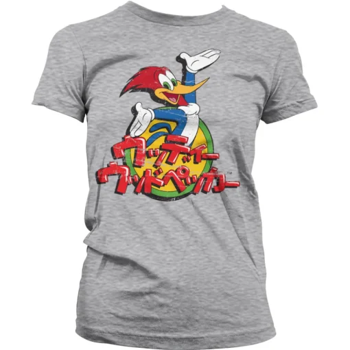 Woody Woodpecker Washed Japanese Logo Girly Tee