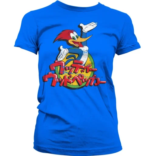 Woody Woodpecker Washed Japanese Logo Girly Tee