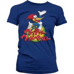Woody Woodpecker Washed Japanese Logo Girly Tee