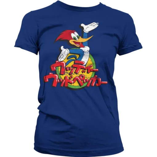 Woody Woodpecker Washed Japanese Logo Girly Tee