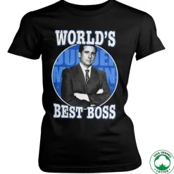 World's Best Boss Organic Girly Tee