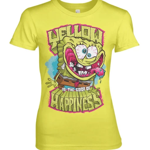 Yellow Is The Color Of Happiness Girly Tee