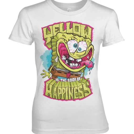 Yellow Is The Color Of Happiness Girly Tee