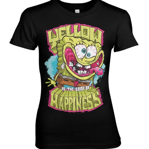 Yellow Is The Color Of Happiness Girly Tee