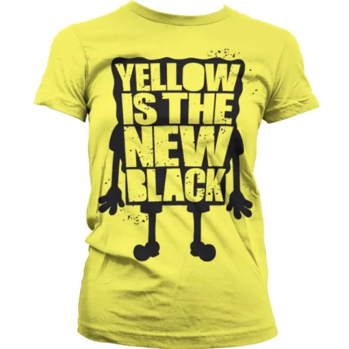 Yellow Is The New Black Girly T-Shirt