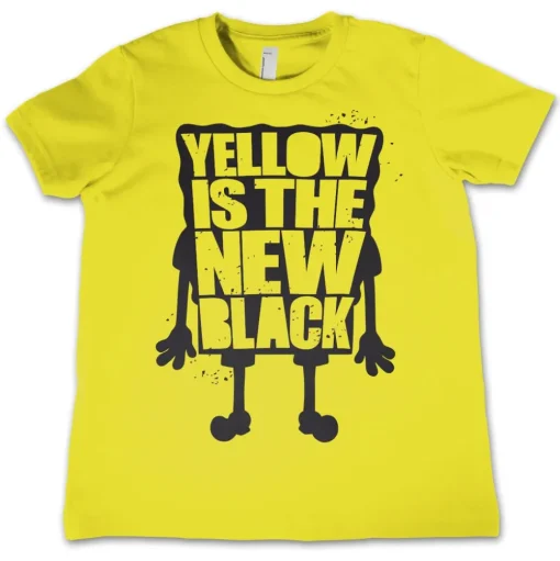 Yellow Is The New Black Kids T-Shirt
