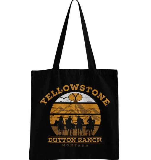 Yellowstone Cowboys Tote Bag