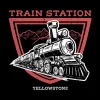 Yellowstone Train Station Sticker