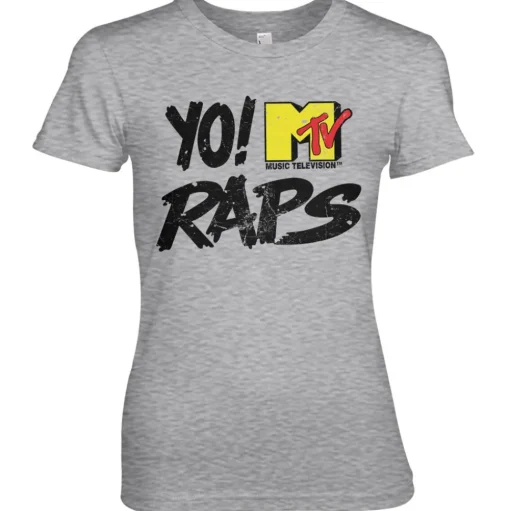 Yo! MTV Raps Distressed Logo Girly Tee