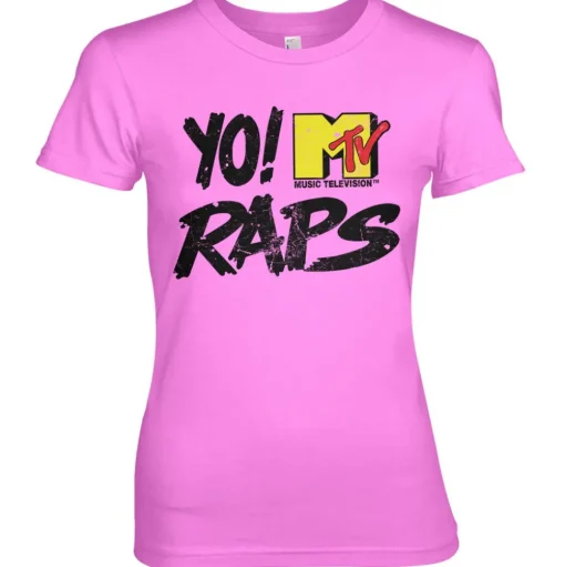 Yo! MTV Raps Distressed Logo Girly Tee