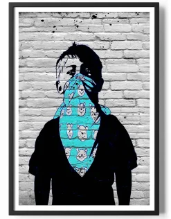 Young Brick Gangster Wall Poster